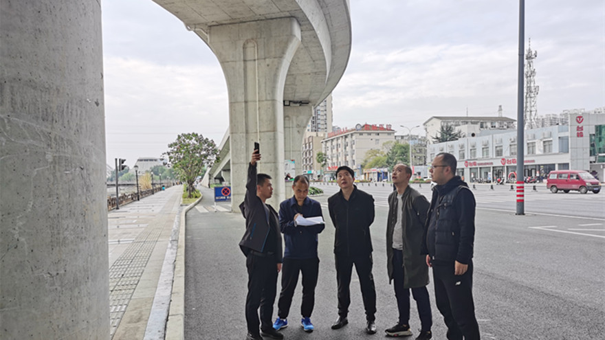 绵阳市一环路北段东延线工程(止于S205)一标段现场检查引桥 绵阳市一环路北段东延线工程(止于S205)一标段现场检查引桥