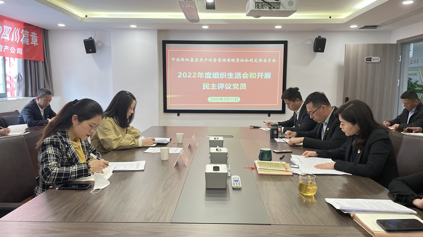 嘉来资产党支部2022年度组织生活会03