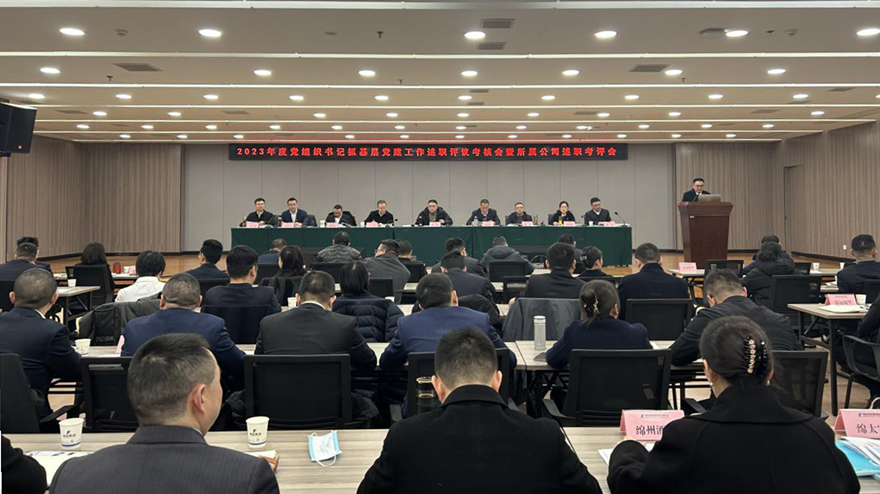 k1体育注册就送38元集团党委召开2023年党组织书记抓基层党建述职评议会